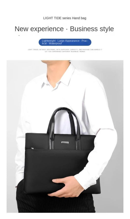 Danoz Fashion - Black Lightweight Business Tote Bag - Durable and Stylish for Work and Travel - danozdirect