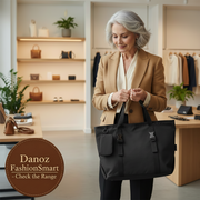 Danoz Fashion - Black Modern Utility Tote Bag for Women - Large Capacity Shoulder Bag with Detachable Pouch for Work, School & Travel - danozdirect