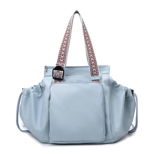 Danoz Fashion - Blue Convertible Multifunctional Baby Cradle Travel Bag - Women's Backpack, Shoulder Bag, Mummy Bag with Expandable Storage - danozdirect