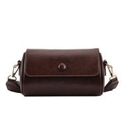Danoz Fashion - Coffee Vintage PU Leather Shoulder Bag with Adjustable Strap - Compact and Stylish - danozdirect