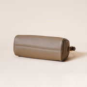 Danoz Fashion - Genuine Leather Boston Bag - Mini Barrel Crossbody & Top Handle Purse(black) - danozdirect