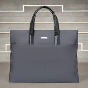 Danoz Fashion - Gray Lightweight Business Tote Bag - Durable and Stylish for Work and Travel - danozdirect