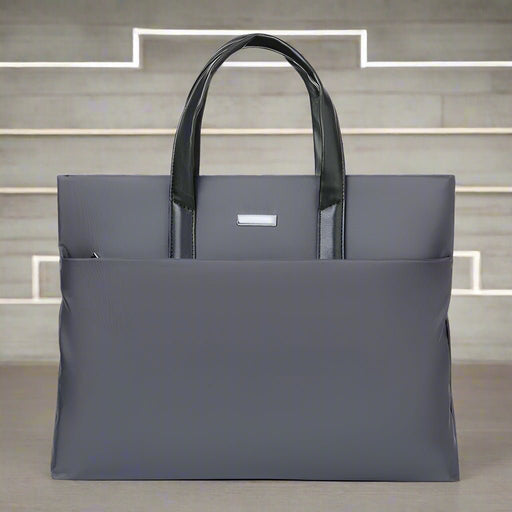 Danoz Fashion - Gray Lightweight Business Tote Bag - Durable and Stylish for Work and Travel - danozdirect
