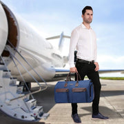 Danoz Fashion - Grey 45L Garment Duffel Bag - Men's Travel Suit Bag - Carry On Weekender - danozdirect