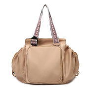 Danoz Fashion - Khaki Convertible Multifunctional Baby Cradle Travel Bag - Women's Backpack, Shoulder Bag, Mummy Bag with Expandable Storage - danozdirect
