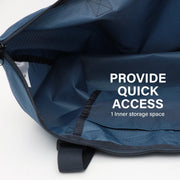 Danoz Fashion - KOELE - Shopper Bag Tote Bag Foldable Travel Laptop Grocery Nylon KO - DUAL NAVY - danozdirect