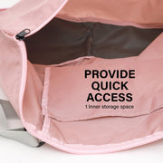 Danoz Fashion - KOELE - Shopper Bag Tote Bag Foldable Travel Laptop Grocery Nylon KO - DUAL PINK - danozdirect