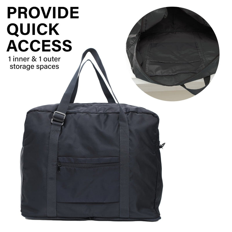 Danoz Fashion - KOELE - Shopper Bag Travel Duffle Bag Foldable Laptop Luggage Nylon KO - BOSTON NAVY - danozdirect