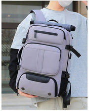 Danoz Fashion - Large Capacity Convertible Travel Backpack - 16" Laptop Compartment, Shoe Pouch & USB Port(blue) - danozdirect