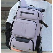 Danoz Fashion - Large Capacity Convertible Travel Backpack - 16" Laptop Compartment, Shoe Pouch & USB Port(Grey) - danozdirect