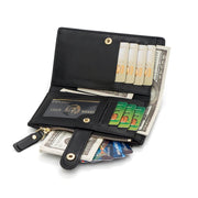 Danoz Fashion - Light Brown Compact Bifold Wallet for Women - High Capacity PU Leather Purse with Zipper Coin Pocket - danozdirect