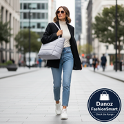 Danoz FashionSmart Stylish Women's Travel Tote - Lightweight Crossbody Bag with Laptop Compartment - danozdirect