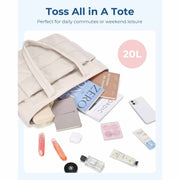 Danoz FashionSmart Stylish Women's Travel Tote - Lightweight Crossbody Bag with Laptop Compartment - danozdirect