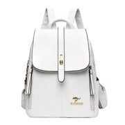 Danoz FashionSmart - Premium PU Leather Backpacks, Chic Girls Daypack, Vintage Black School Bag - danozdirect