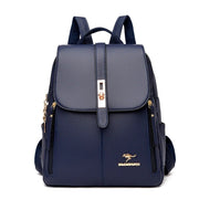 Danoz FashionSmart - Premium PU Leather Backpacks, Chic Girls Daypack, Vintage Black School Bag - danozdirect