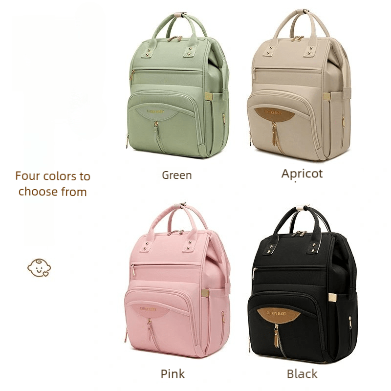 Danoz Fashion - Multifunctional Diaper Bag Backpack(Black) - Large Capacity & Organized Storage for Baby Essentials - danozdirect