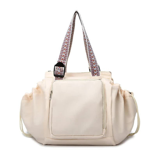 Danoz Fashion - Off White Convertible Multifunctional Baby Cradle Travel Bag – Women’s Backpack, Shoulder Bag, Mummy Bag with Expandable Storage - danozdirect