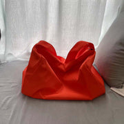 Danoz Fashion - Orange Red Large - Capacity Nylon Sports Fitness Bag(42x27x23cm) - Multi - functional Yoga Training & Travel Duffel, Waterproof Solid Color - danozdirect