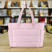 Danoz FashionSmart - Stylish Pink Women's Laptop Tote - Large Capacity Nylon Travel Handbag - danozdirect