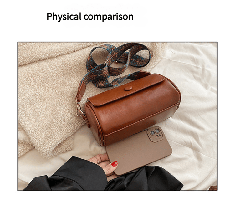 Danoz Fashion - Pink Vintage PU Leather Shoulder Bag with Adjustable Strap - Compact and Stylish - danozdirect