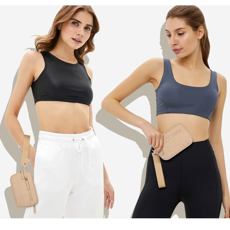 Danoz Fashion - Purple RFID Blocking Nylon Wristlet Clutch Wallet - Compact Waterproof Pouch with Card Slots & ID Window - danozdirect