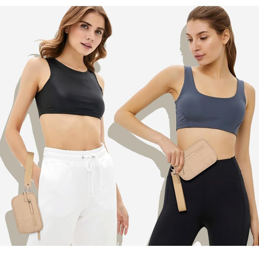 Danoz Fashion - Purple RFID Blocking Nylon Wristlet Clutch Wallet - Compact Waterproof Pouch with Card Slots & ID Window - danozdirect