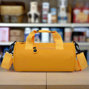 Danoz Fashion - Waterproof Oxford Cylindrical Travel Bag - Large Capacity Handbag with Shoulder Strap(Orange) - danozdirect
