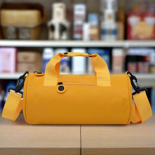 Danoz Fashion - Waterproof Oxford Cylindrical Travel Bag - Large Capacity Handbag with Shoulder Strap(Orange) - danozdirect