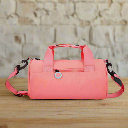 Danoz Fashion - Waterproof Oxford Cylindrical Travel Bag - Large Capacity Handbag with Shoulder Strap(Peach) - danozdirect