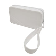 Danoz Fashion - White Silicone Zipper Storage Pouch - Stylish Multi - Purpose Organizer with Wrist Strap - danozdirect