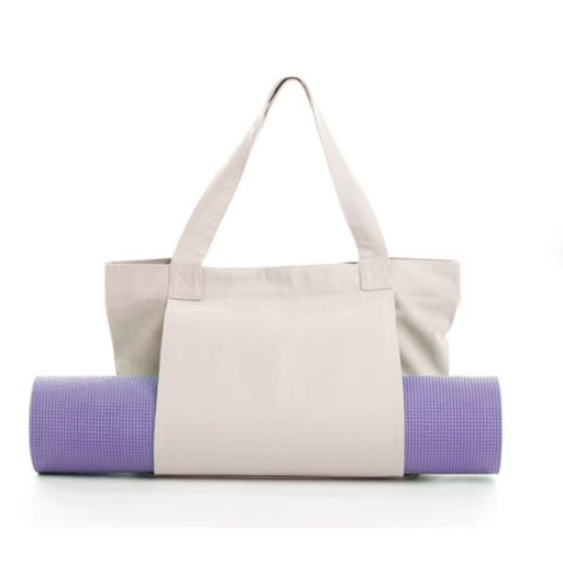 Danoz Fashion - Yoga Mat Tote Bag - Durable Canvas Shoulder Bag for Outdoor Workouts & Travel(Khaki) - danozdirect