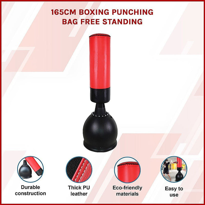 Danoz Fitness - 165CM Boxing Punching Bag Free Standing - Incl. Delivery - danozdirect