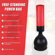 Danoz Fitness - 165CM Boxing Punching Bag Free Standing - Incl. Delivery - danozdirect