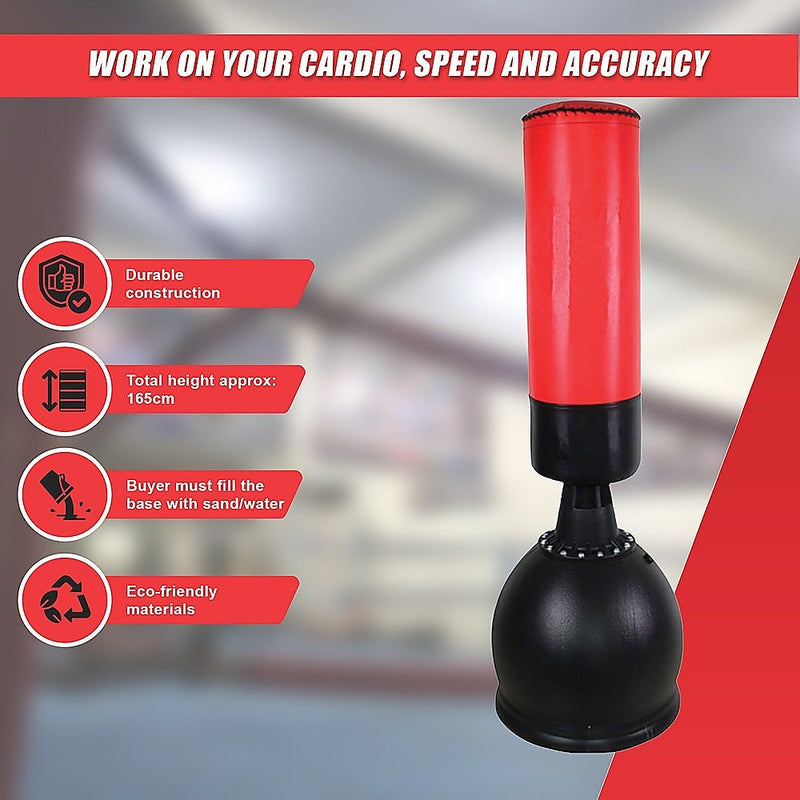 Danoz Fitness - 165CM Boxing Punching Bag Free Standing - Incl. Delivery - danozdirect