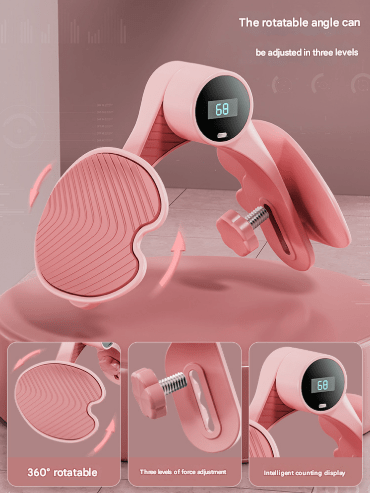 Danoz Fitness - Blue Smart Kegel & Thigh Master with Counter - Adjustable Pelvic Floor Strengthening Device for Women, Inner Thigh & Glute Toner - danozdirect