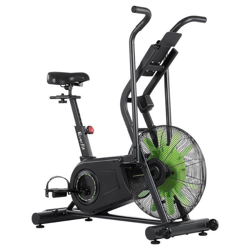 Danoz Fitness - Everfit Air Bike Dual Action Exercise Bike Fitness Home Gym Cardio - danozdirect
