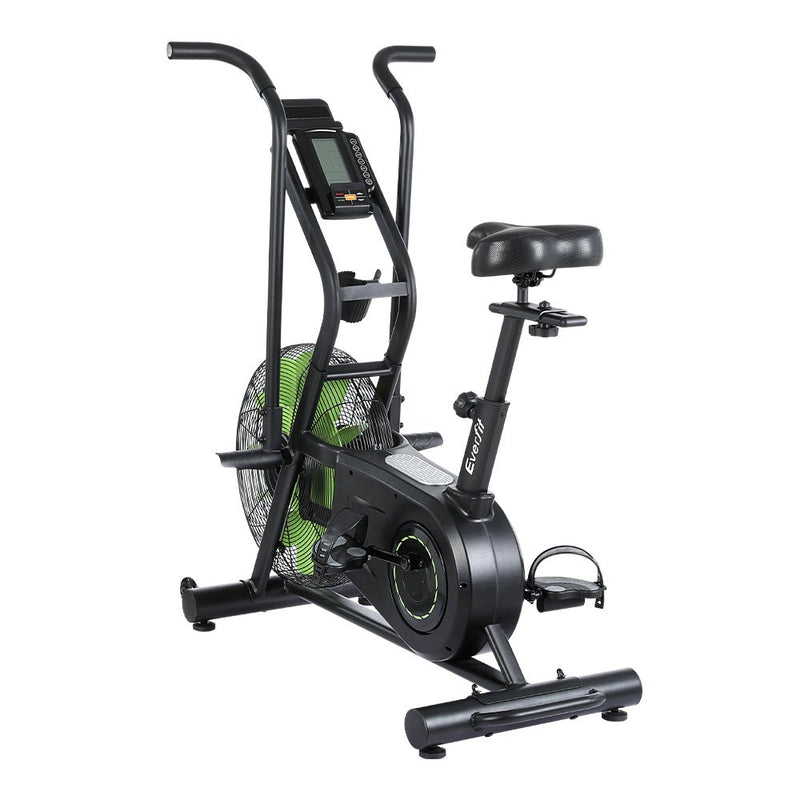 Danoz Fitness - Everfit Air Bike Dual Action Exercise Bike Fitness Home Gym Cardio - danozdirect