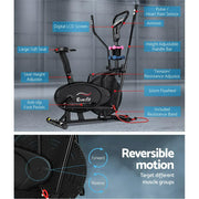 Danoz Fitness - Everfit Exercise Bike 6 in 1 Elliptical Cross Trainer Home Gym Indoor Cardio - Incl. Delivery - danozdirect