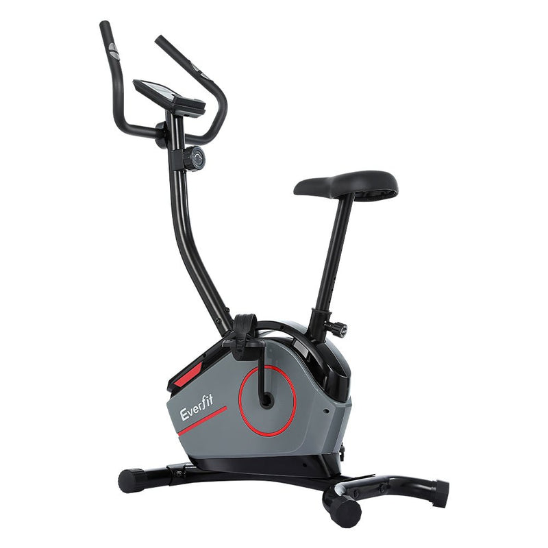 Danoz Fitness - Everfit Magnetic Exercise Bike 8 Levels Upright Bike Fitness Home Gym Cardio - Incl Delivery - danozdirect