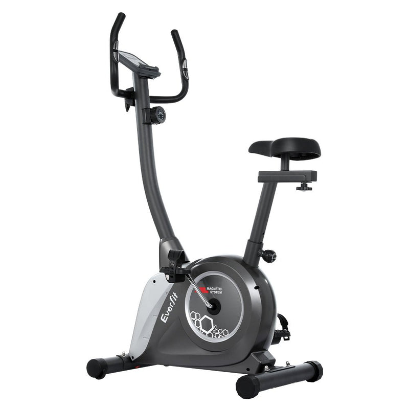 Danoz Fitness - Everfit Magnetic Exercise Bike Upright Bike Fitness Home Gym Cardio - danozdirect