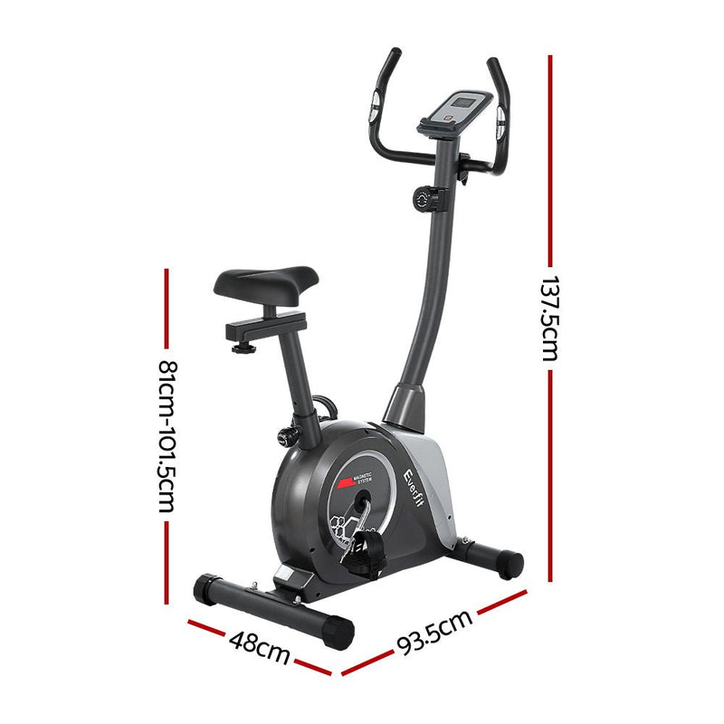 Danoz Fitness - Everfit Magnetic Exercise Bike Upright Bike Fitness Home Gym Cardio - danozdirect