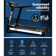 Danoz Fitness - Everfit Treadmill Electric Auto Incline Home Gym Fitness Exercise Machine 450mm - Free Postage - danozdirect