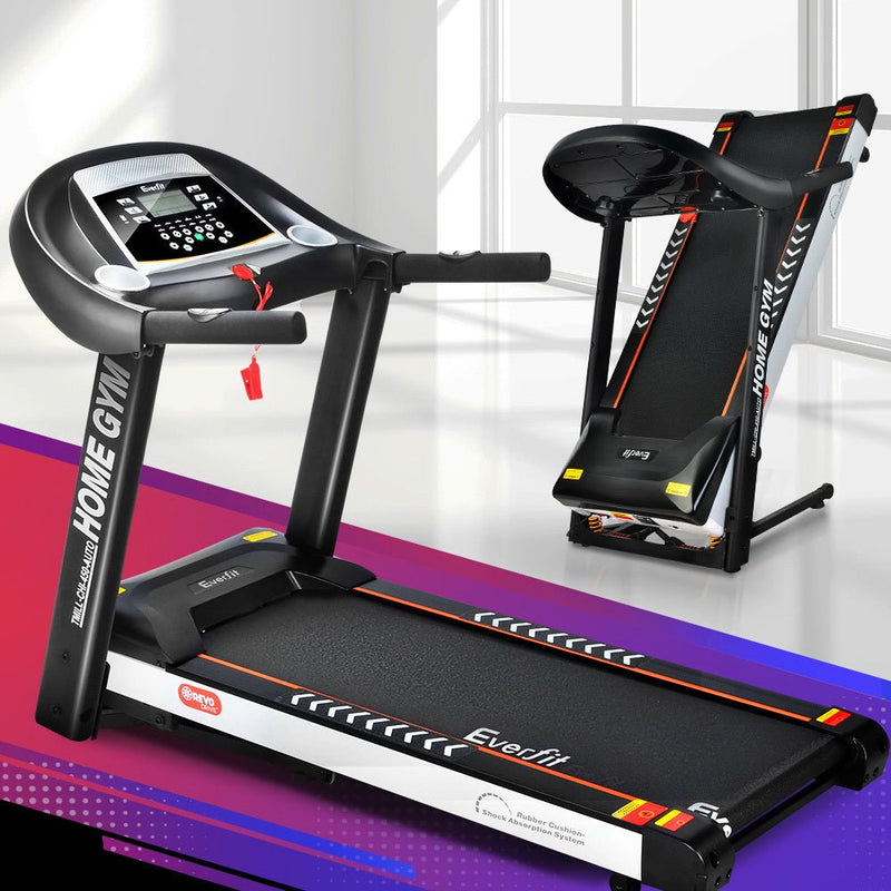 Danoz Fitness - Everfit Treadmill Electric Auto Incline Home Gym Fitness Exercise Machine 450mm - Free Postage - danozdirect