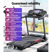 Danoz Fitness - Everfit Treadmill Electric Auto Incline Home Gym Fitness Exercise Machine 520mm - Free Postrage - danozdirect