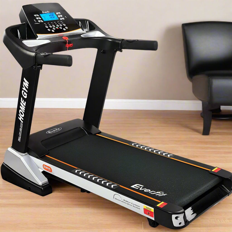 Danoz Fitness - Everfit Treadmill Electric Auto Incline Spring Home Gym Fitness Exercise 480mm - Incl. Delivery - danozdirect