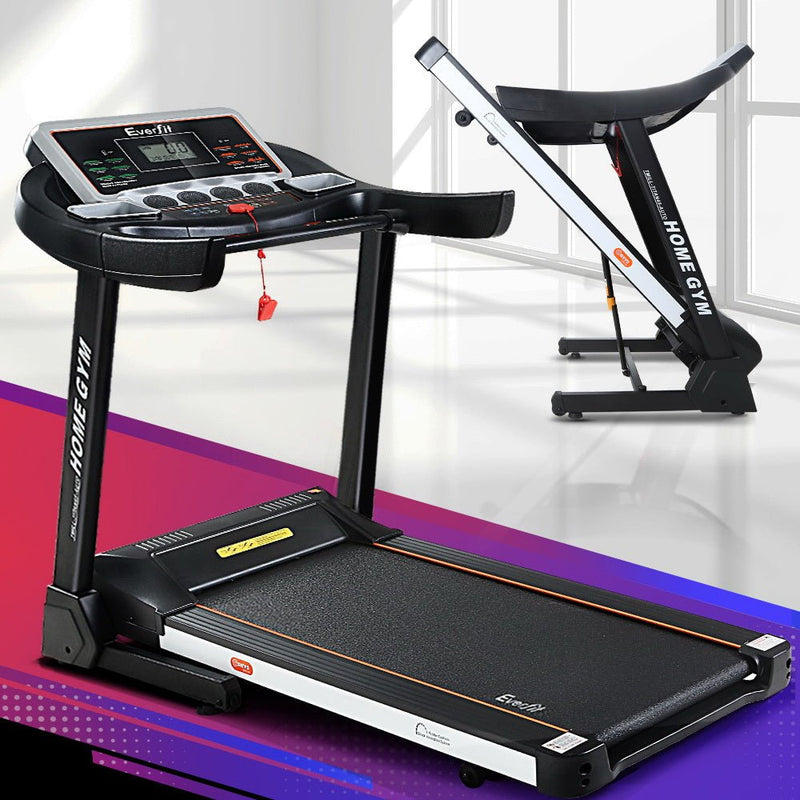 Danoz Fitness - Everfit Treadmill Electric Auto Level Incline Home Gym Fitness Exercise 450mm - Free Delivery - danozdirect