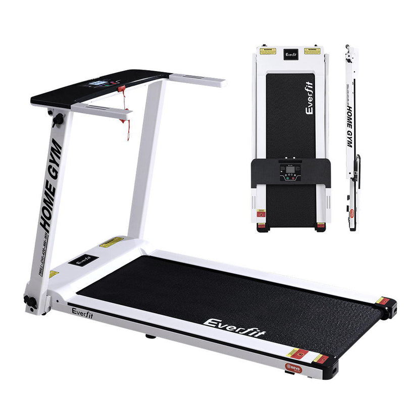 Danoz Fitness - Everfit Treadmill Electric Home Gym Fitness Exercise Fully Foldable 420mm White - Incl Delivery - danozdirect