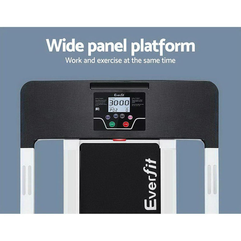 Danoz Fitness - Everfit Treadmill Electric Home Gym Fitness Exercise Fully Foldable 420mm White - Incl Delivery - danozdirect