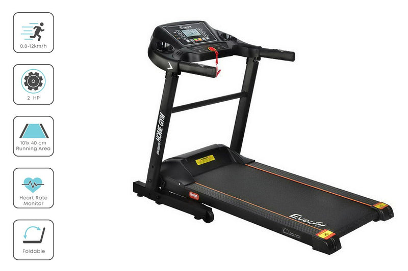 Danoz Fitness - Everfit Treadmill Electric Home Gym Fitness Exercise Machine Foldable 400mm - Incl. Postage - danozdirect