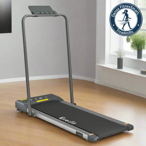 Danoz Fitness - Everfit Treadmill Electric Walking Pad Under Desk Home Gym Fitness 380mm Grey - danozdirect